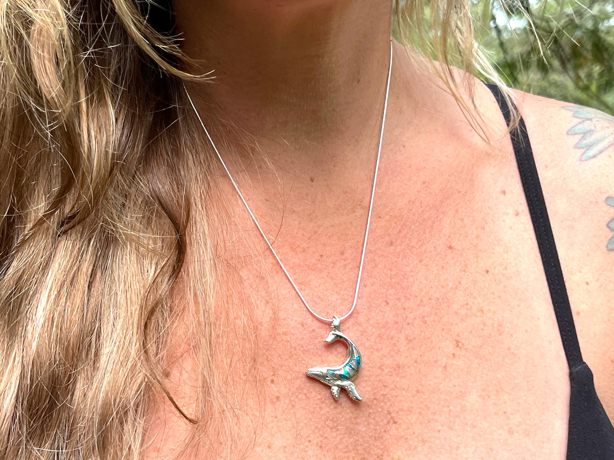 Celestial Humpback Inlay Necklace - Wanderlust + Wildhearts