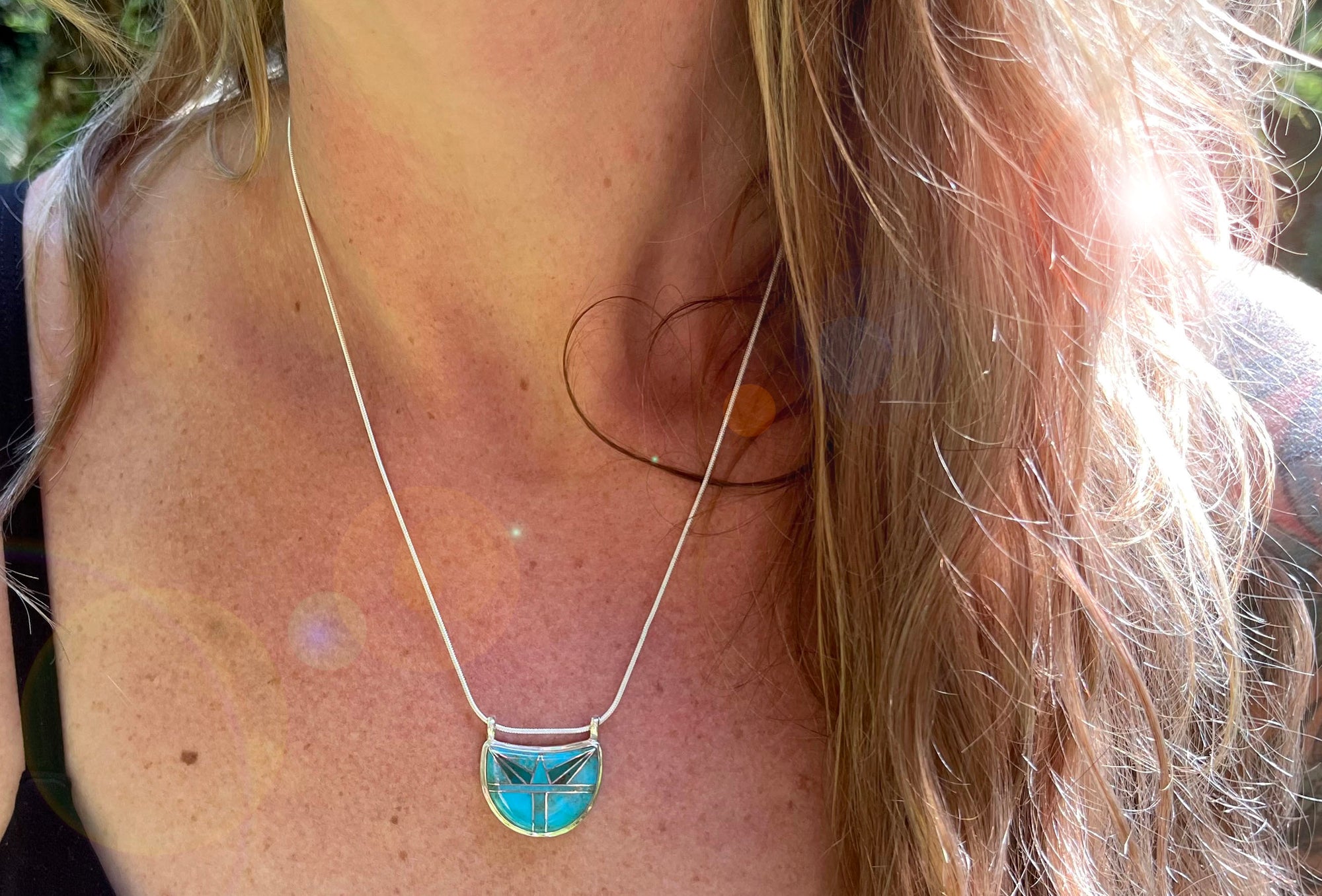Luna Mosaic Inlay Necklace - Wanderlust + Wildhearts