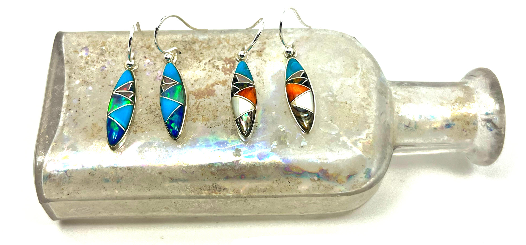 Leaf Inlay Earring - Wanderlust + Wildhearts