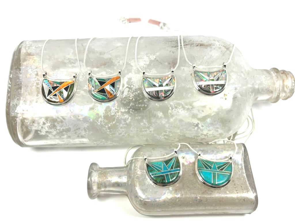 Mosaic Shield Inlay Necklace - Wanderlust + Wildhearts