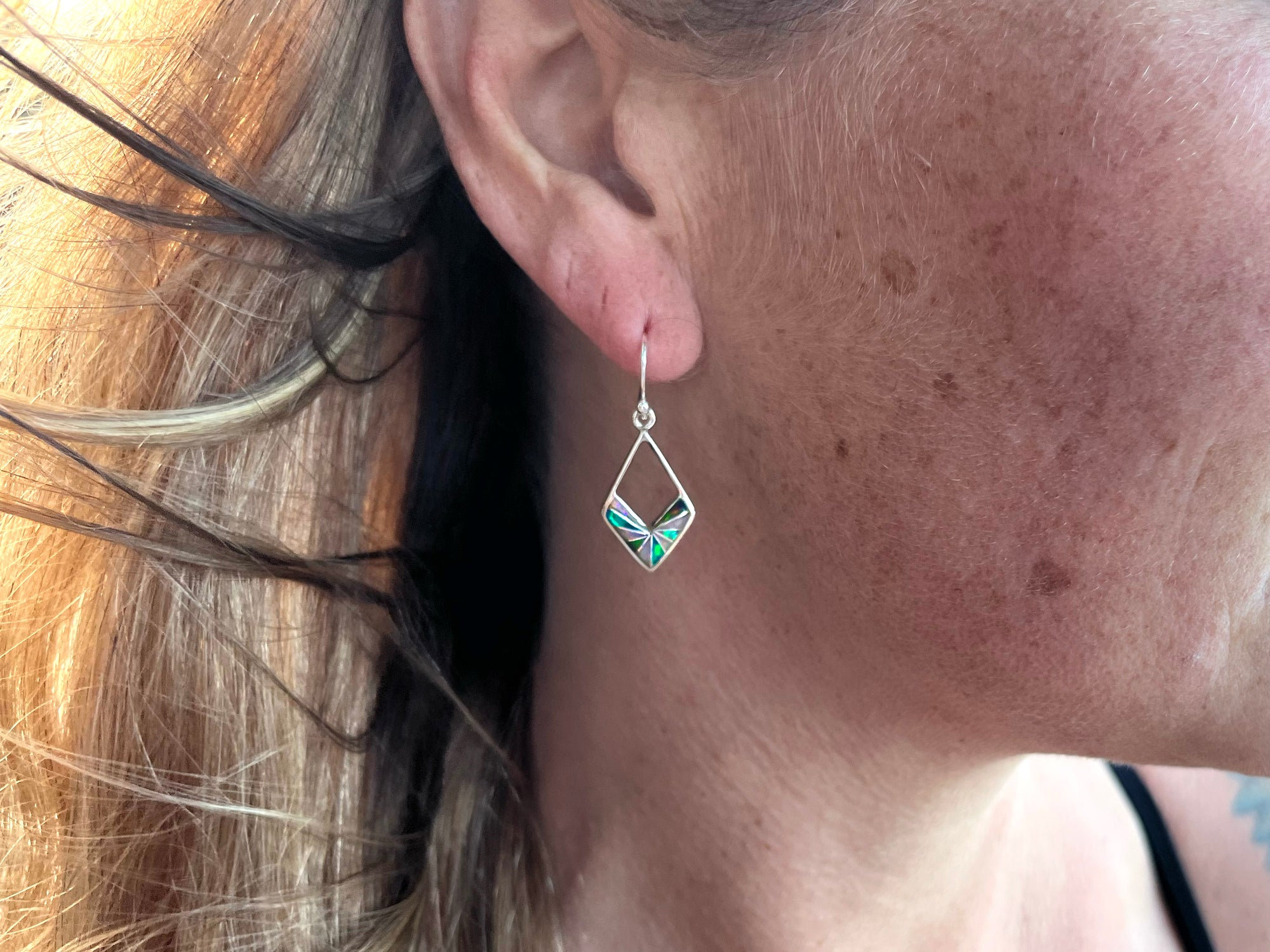 Open Diamond Inlay Earring - Wanderlust + Wildhearts