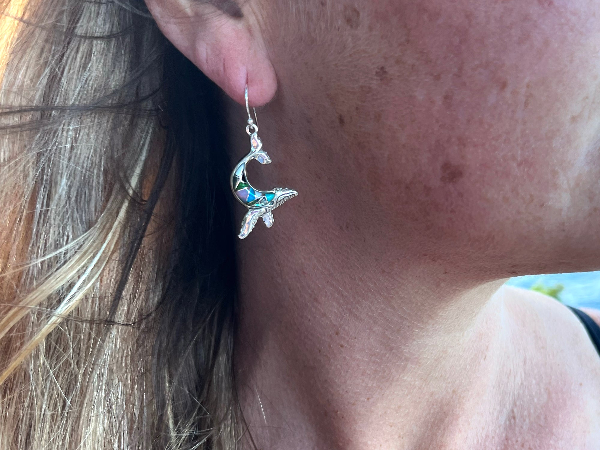 Celestial Humpback Inlay Earrings - Wanderlust + Wildhearts