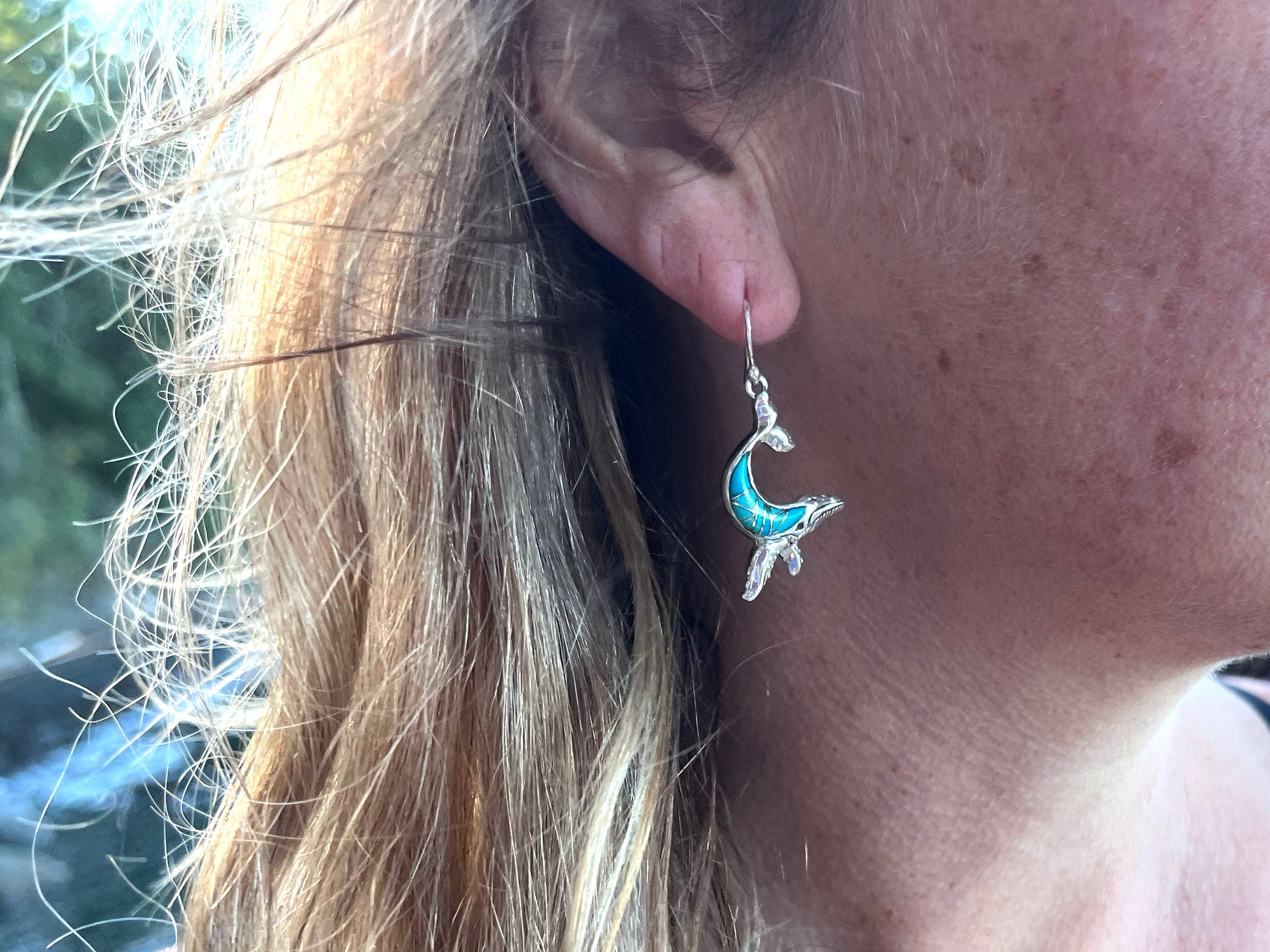 Celestial Humpback Inlay Earrings - Wanderlust + Wildhearts