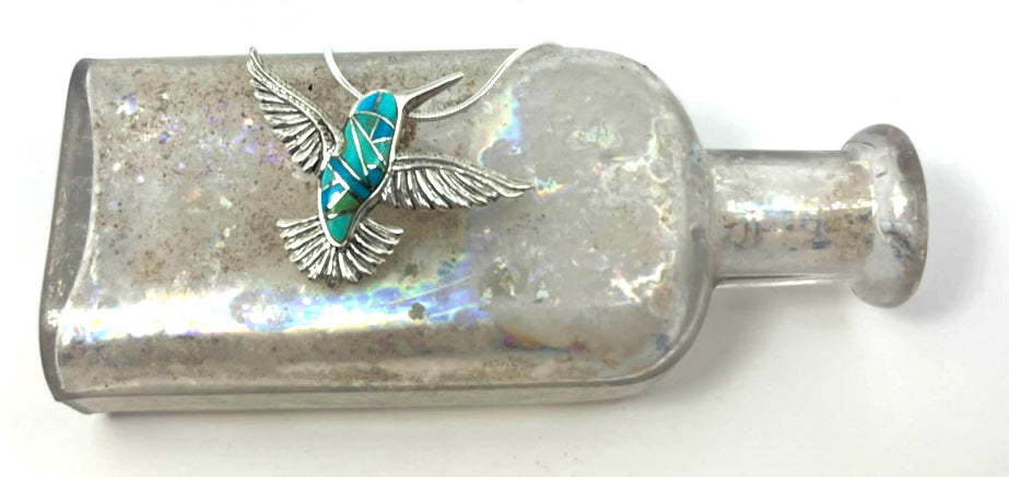 Hummingbird Inlay Necklace - Wanderlust + Wildhearts