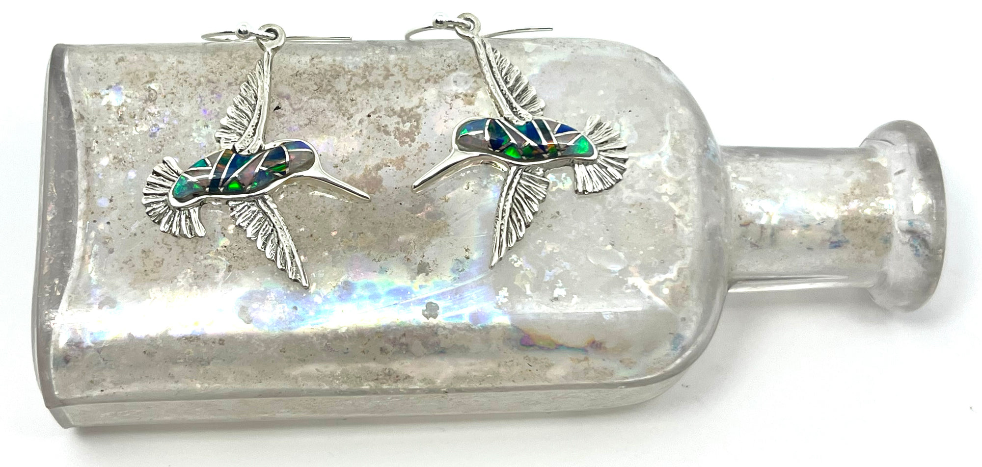 Hummingbird Inlay Earrings - Wanderlust + Wildhearts