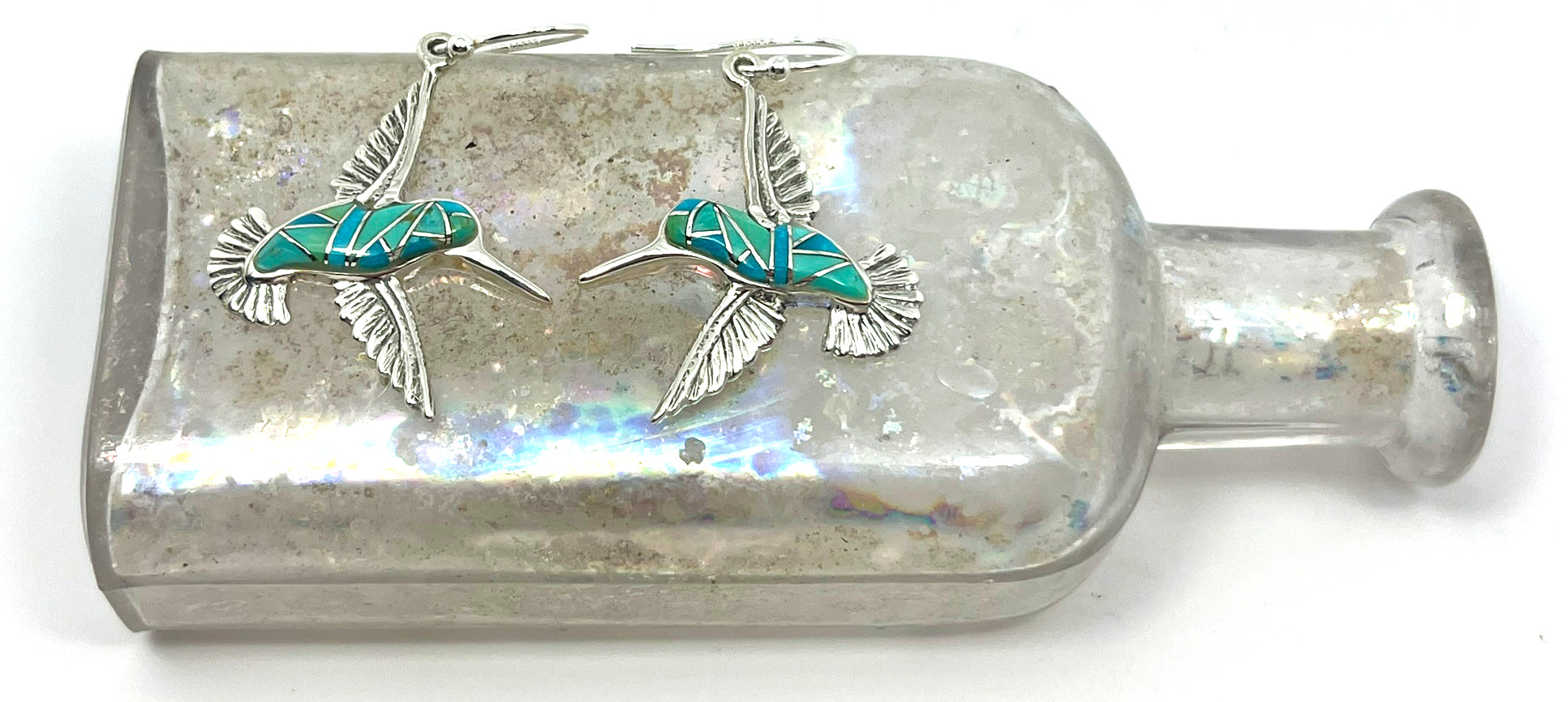 Hummingbird Inlay Earrings - Wanderlust + Wildhearts