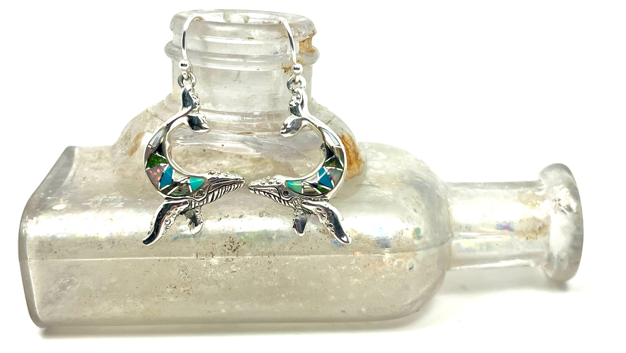 Celestial Humpback Inlay Earrings - Wanderlust + Wildhearts