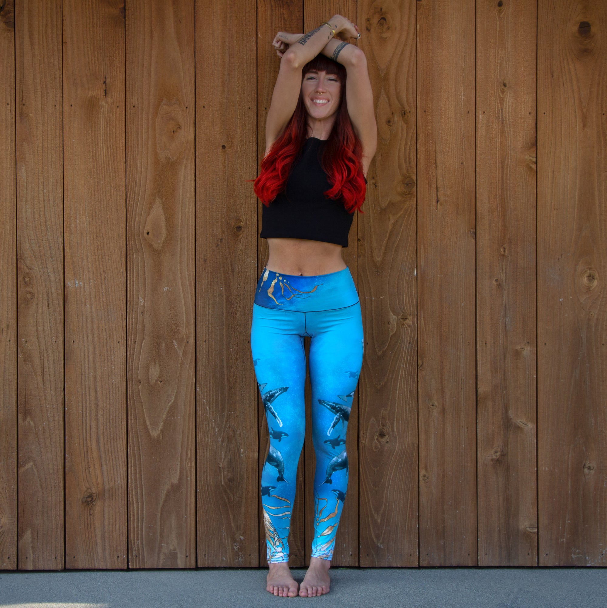 Whale Song Yoga Legging - Wanderlust + Wildhearts