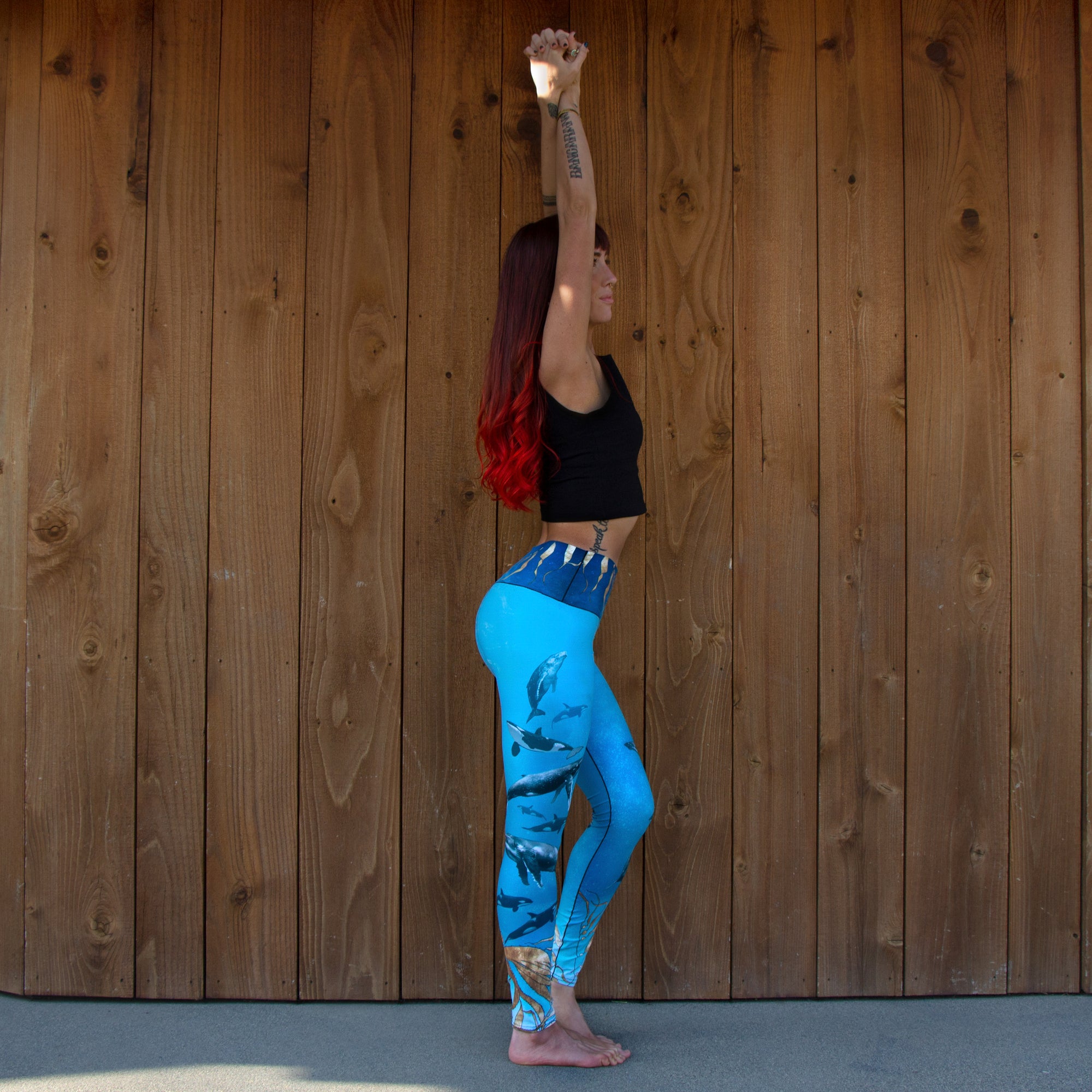 Whale Song Yoga Legging - Wanderlust + Wildhearts