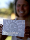 Spiral Nautilus- Gold Embossed Postcard - Wanderlust + Wildhearts