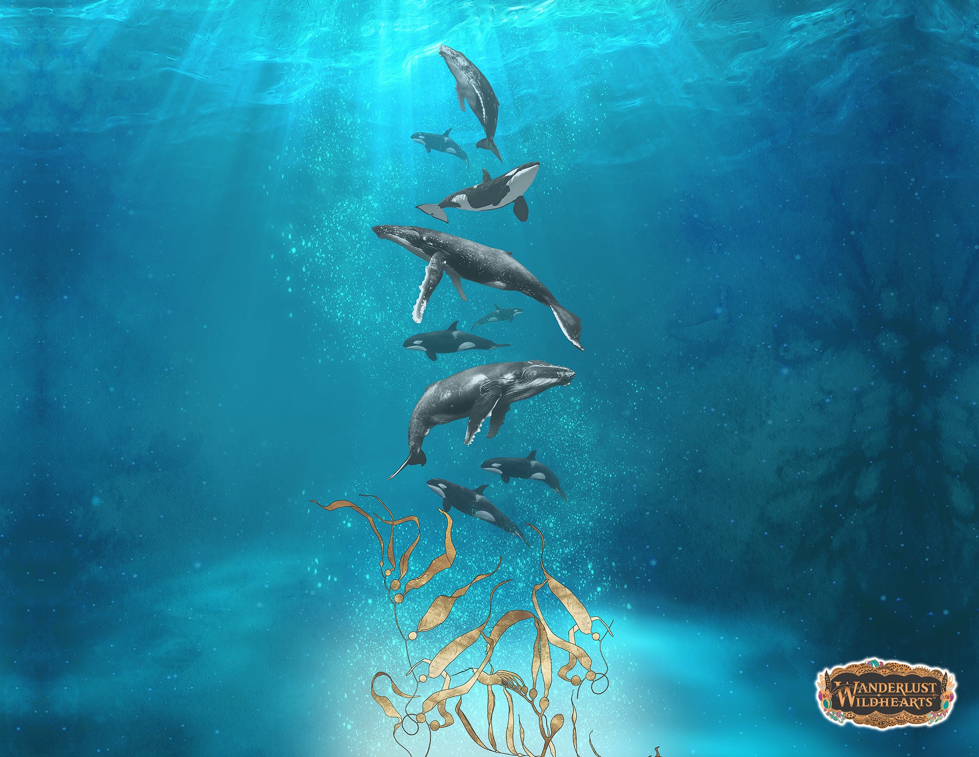 Whale Song Yoga Legging - Wanderlust + Wildhearts