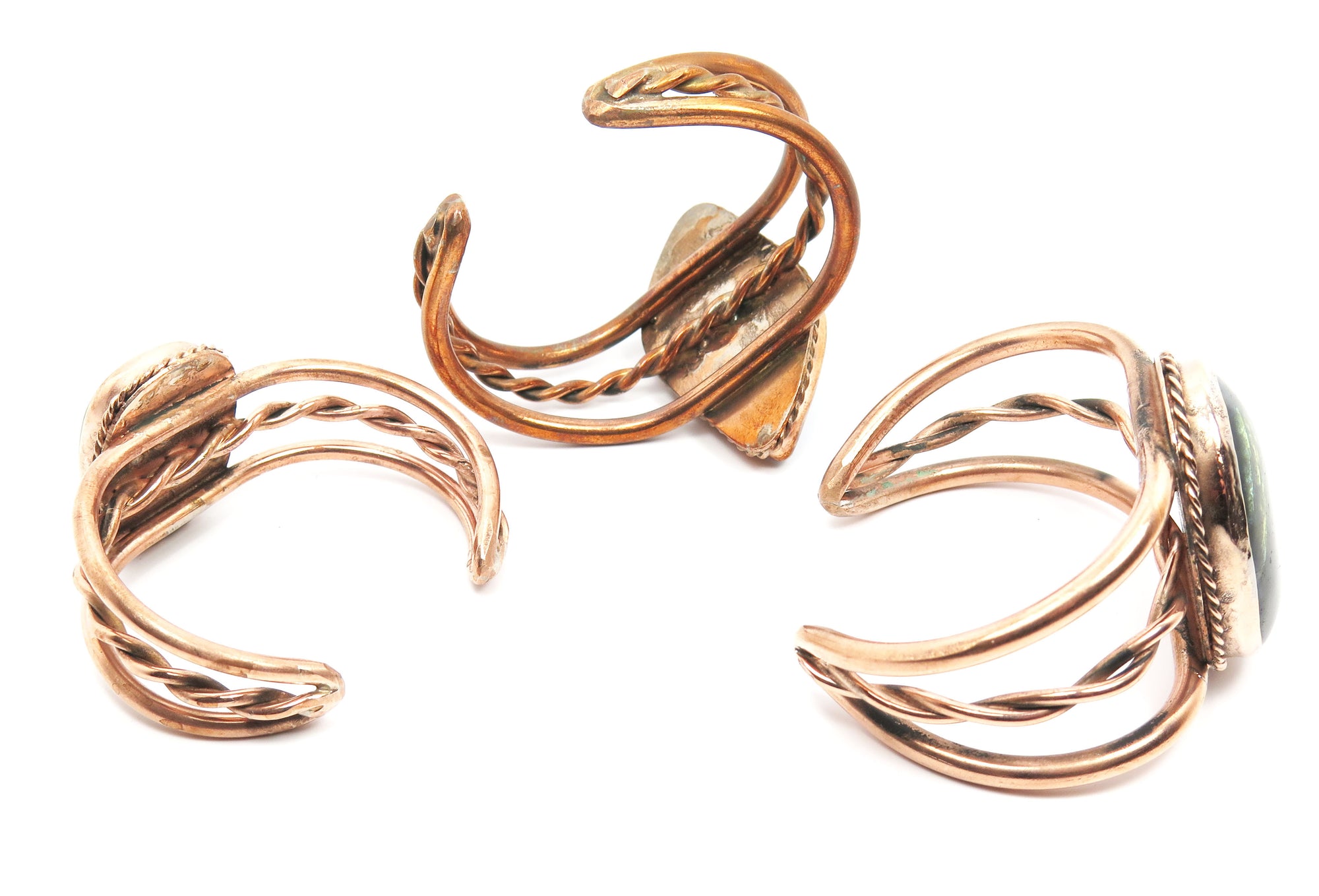 Labradorite and Copper Cuff - Wanderlust + Wildhearts