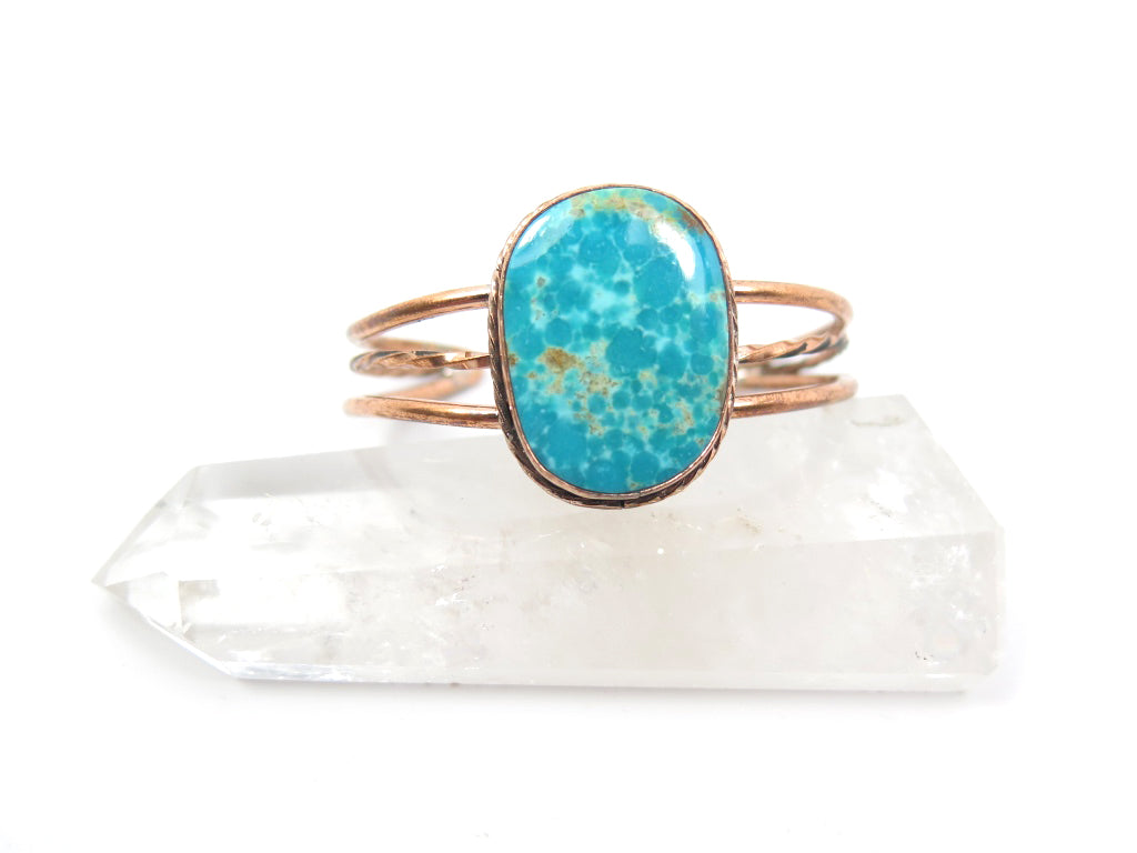 Tonopah Turquoise Copper Cuff - Wanderlust + Wildhearts