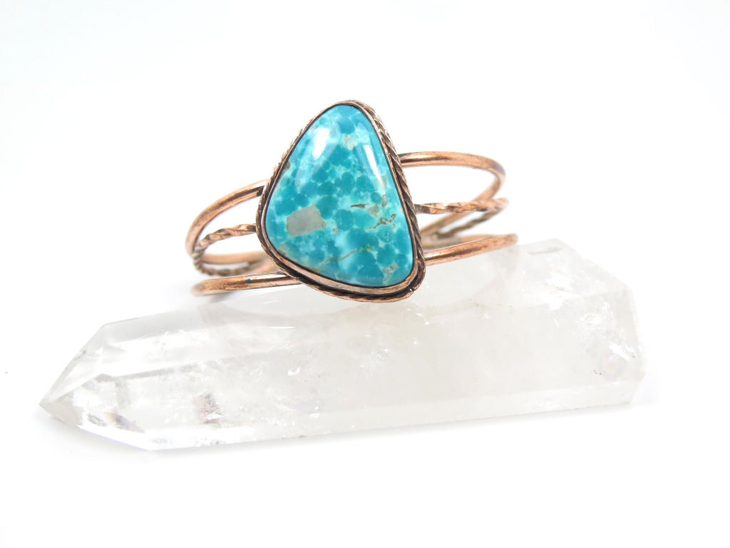 Tonopah Turquoise Copper Cuff - Wanderlust + Wildhearts