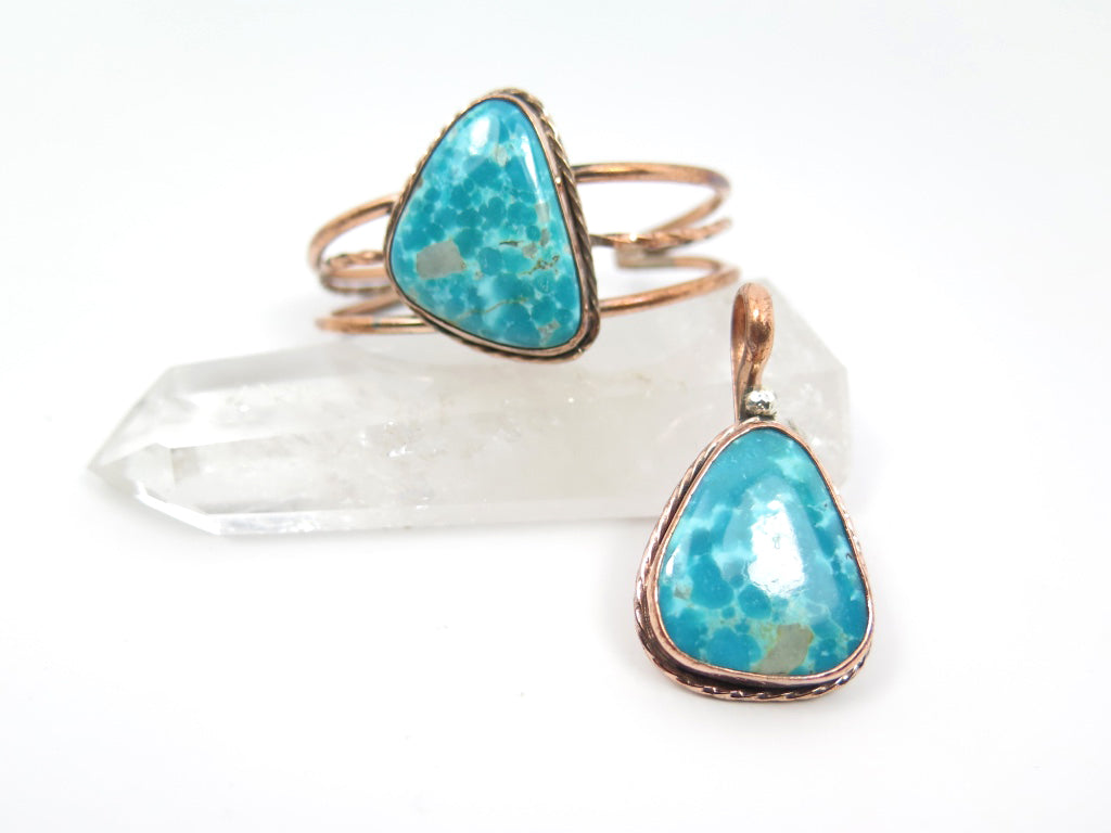 Tonopah Turquoise Copper Cuff - Wanderlust + Wildhearts