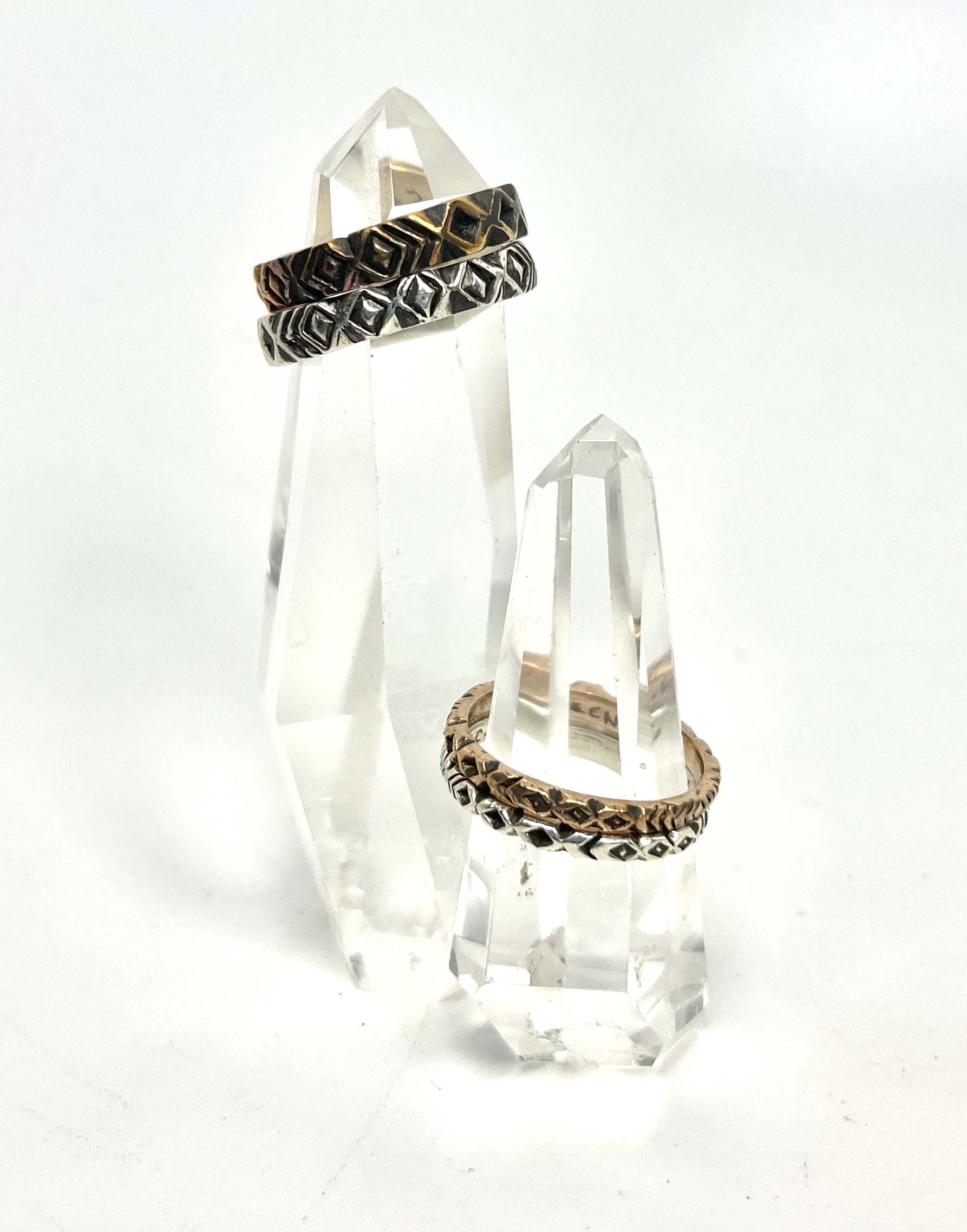 Carved Pinnacle Ring- Thin + Thick - Wanderlust + Wildhearts