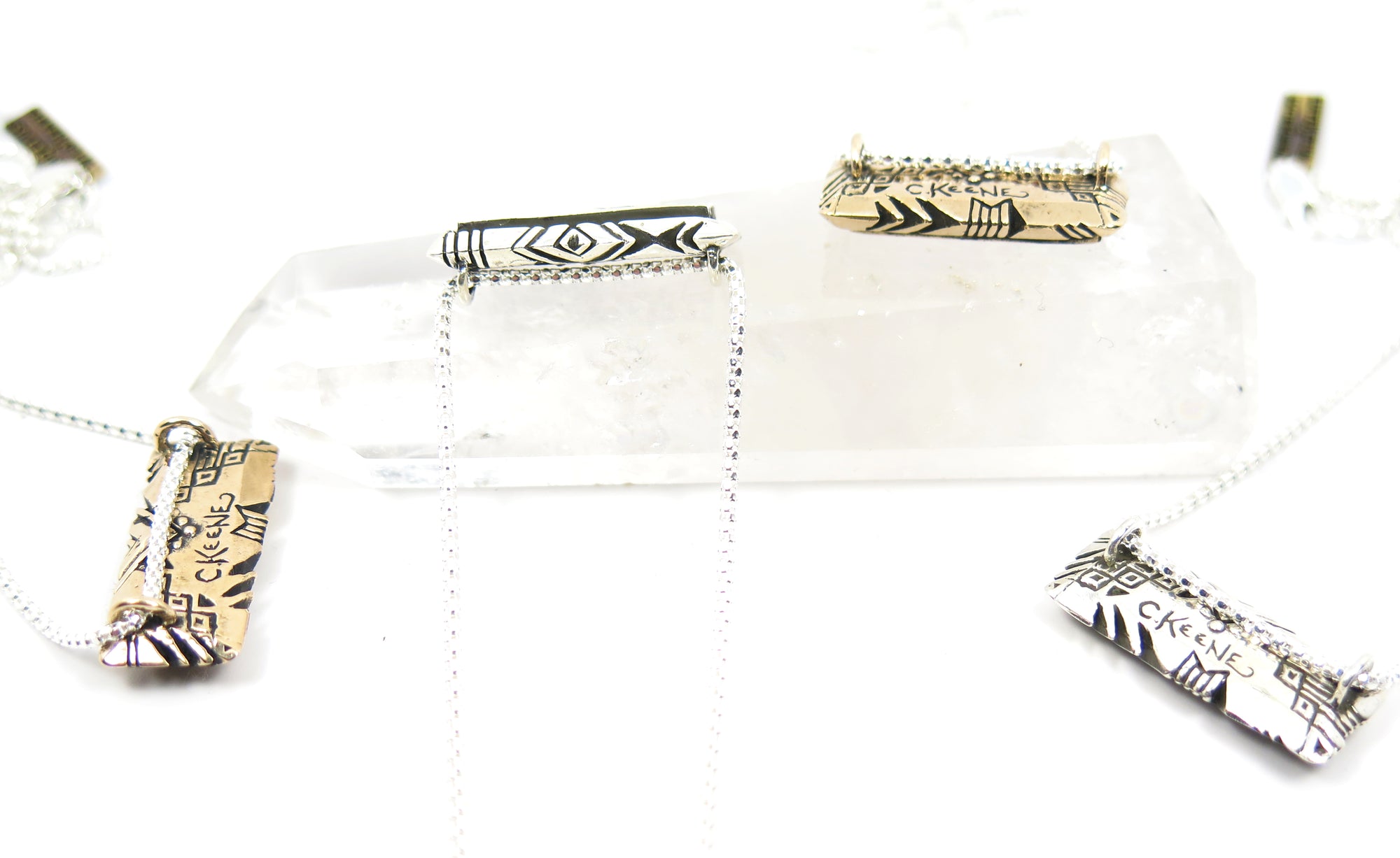 Carved Pinnacle Shadowbox Necklace - Wanderlust + Wildhearts