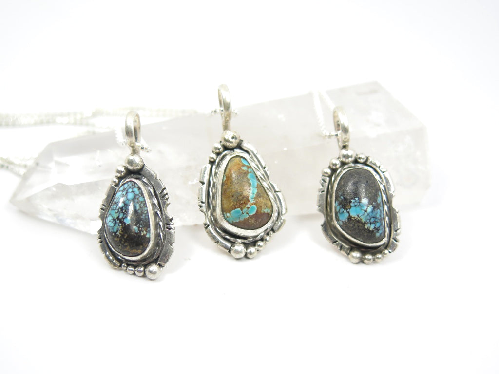 Stormy Mountain Turquoise Necklace - Wanderlust + Wildhearts